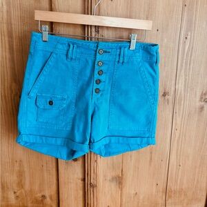 Vibrant Blue High Waist Women's Shorts by Anthropology